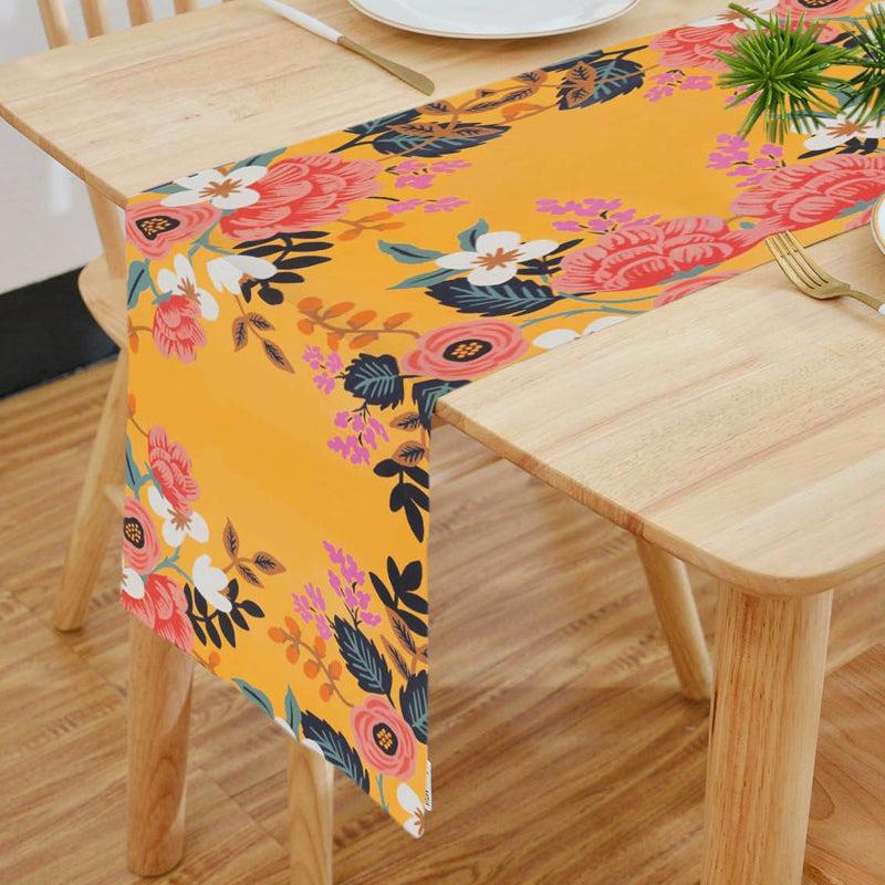 Easter Floral Poly Canvas Table Runner media 3