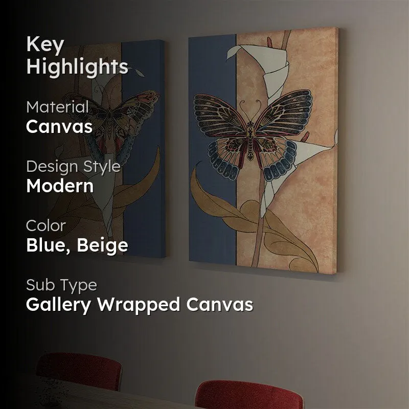 Garden Sprite Canvas Wall Painting - Set Of Two media 2