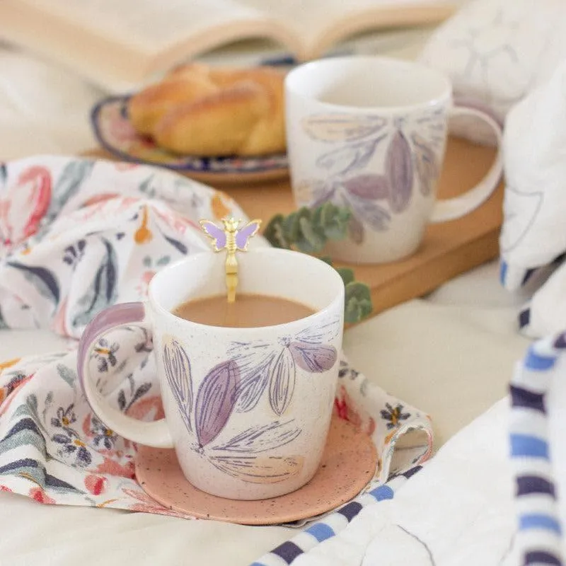 Purplicious Ceramic Coffee Mug (300 mL Each) - Set of Two media 3