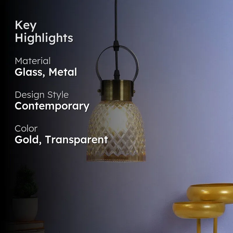 Crystal Weave Glass Ceiling Lamp media 2