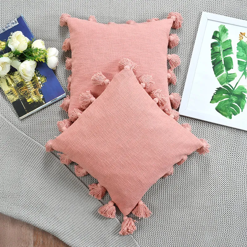 Tassia Cushion Cover (Pink) - Set Of Two media 7