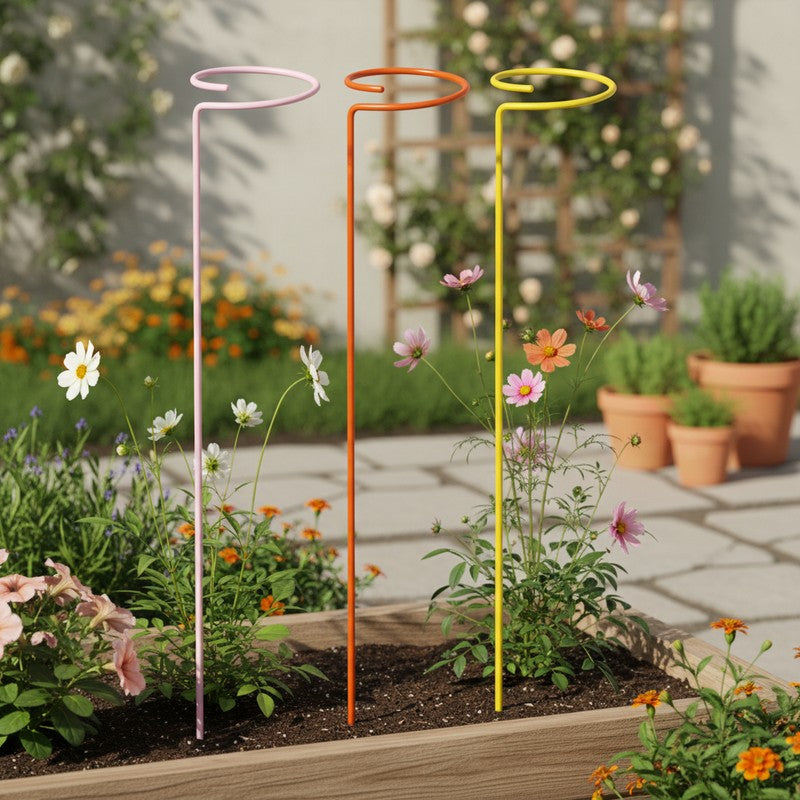 Plantique Iron Garden Stake - Set Of Three