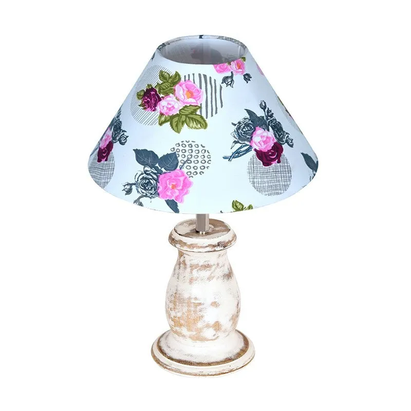 GleamCraft Decorative Desk Wooden Table Lamp - Multicolor media 4