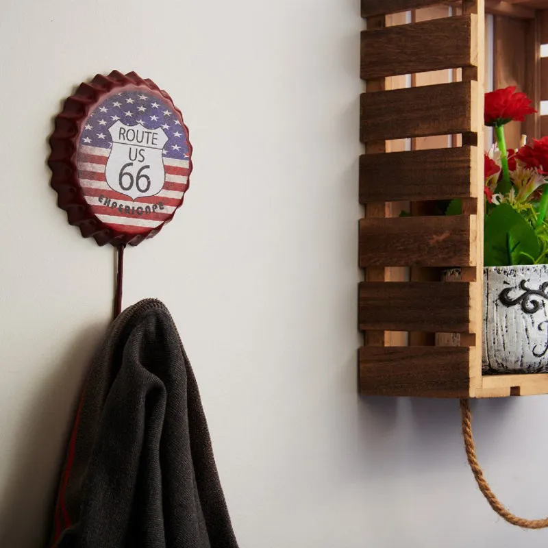 Route 66 Bottle Cap Retro Wall Hook media 3