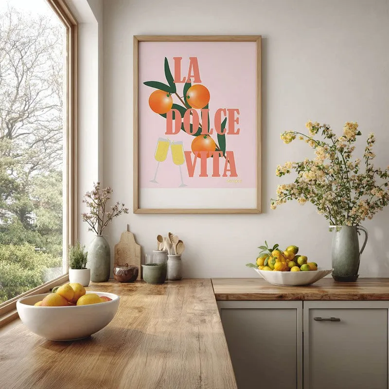La Dolce Vita Archival Canvas Wall Art - Brown media 5