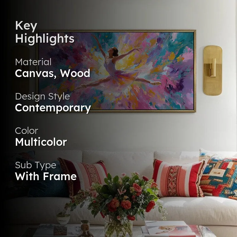 Skybound Canvas Wall Painting With Frame media 2