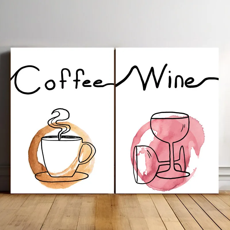 Coffee & Wine Wall Art - Set Of Two media 3