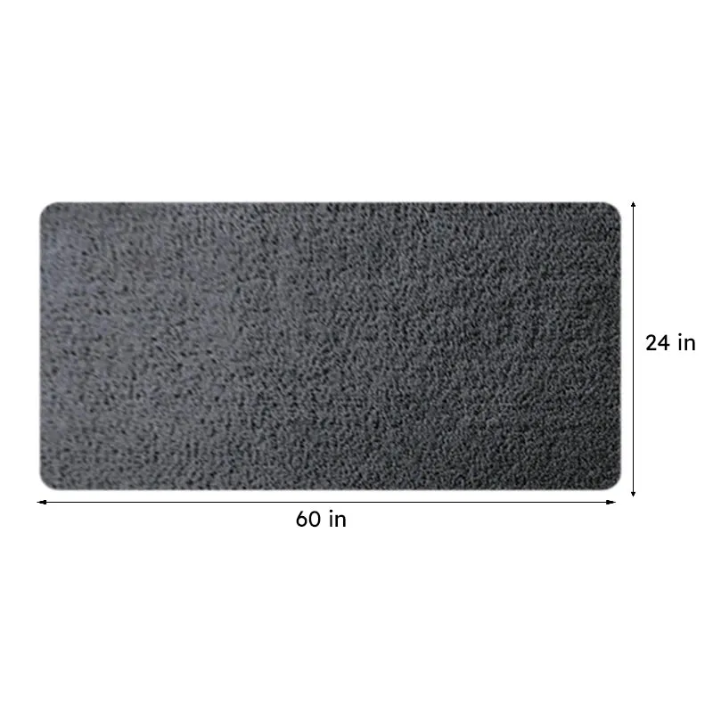 Nuo Luxe Micro Fiber Runner Rug - Charcoal media 6
