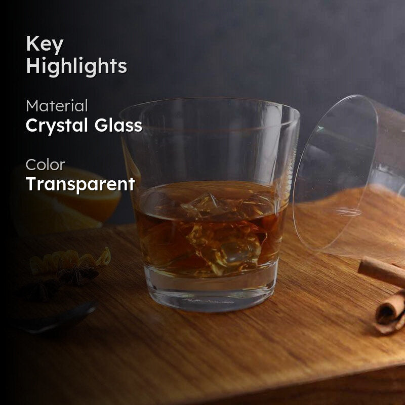 Mason Old Fashioned Bohemia Crystal Glasses (330 ML) - Set Of Six media 2