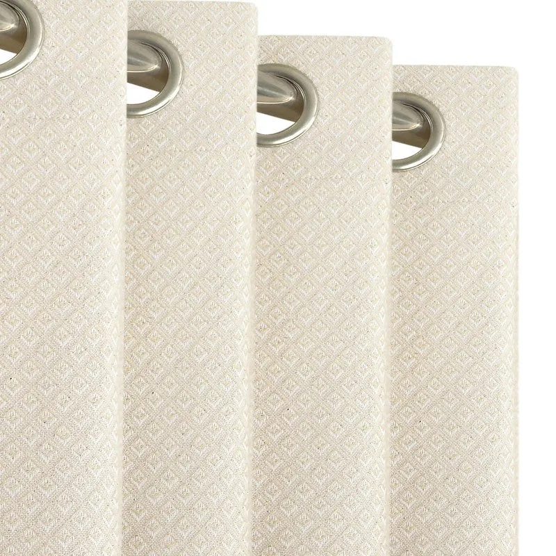 Form Ease Cotton Blackout Curtains (Ivory) - Set Of Two media 5