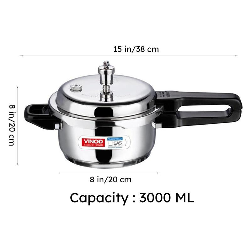 Vinod Brinox Pressure Cooker Stainless Steel - 3000 mL media 9