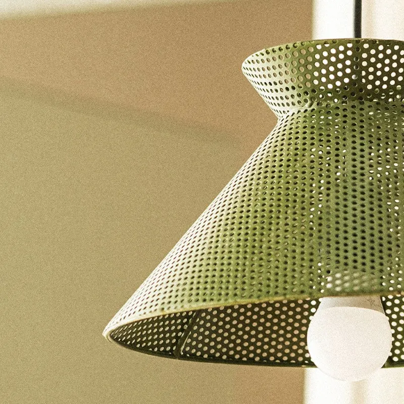 Orange Tree Jules Raffiia Ceiling Lamp - Green media 6