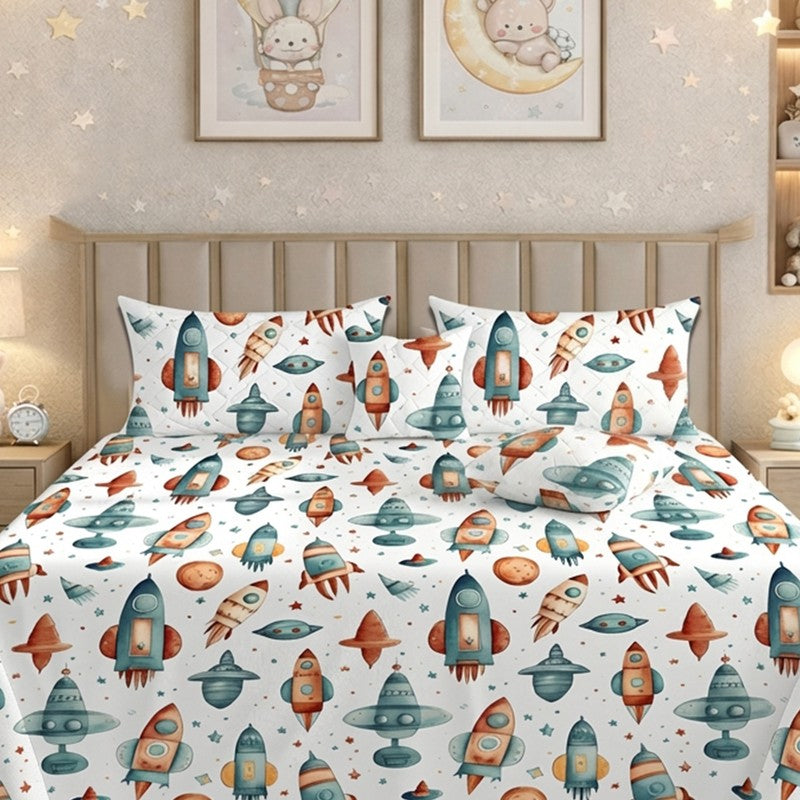 Rocket Man GlaceCotton Kids Bedding Set (180 GSM) - Five Piece Set media 5