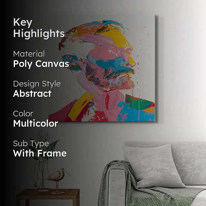 Vibrant Pop Man Wall Painting media 2