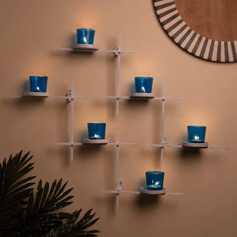 Terra Luminaire Votive Trio (Blue) - Set Of Two media 1