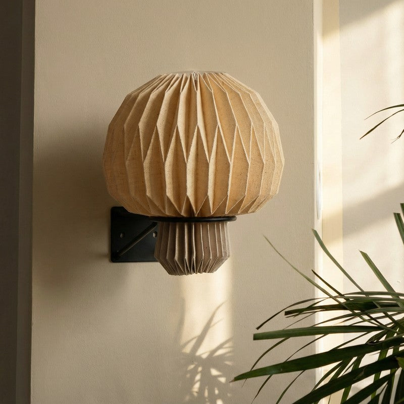 Fig Living Amber Linen Sconce media 3
