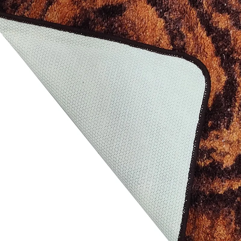 Alvis Abstract Micro Fiber Runner Rug - Brown media 6