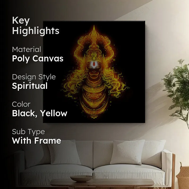 Mystical Hanuman Wall Painting media 2