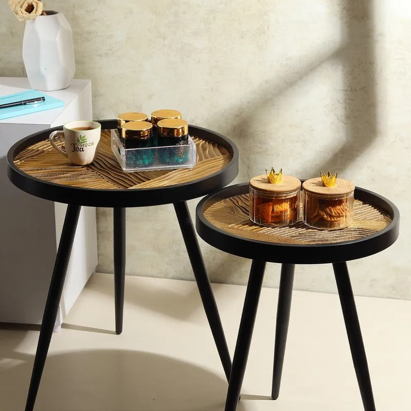 PureOak Mango Wood Side & Bedside Tables - Set of Two media 5