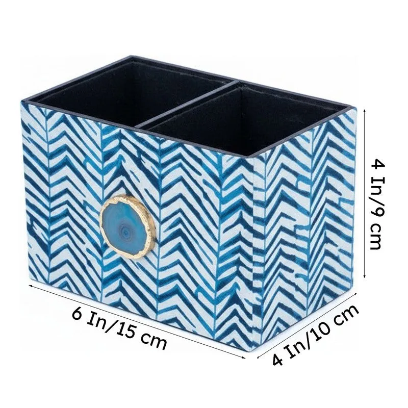 Azure Chevron MDF Cutlery Holder media 5