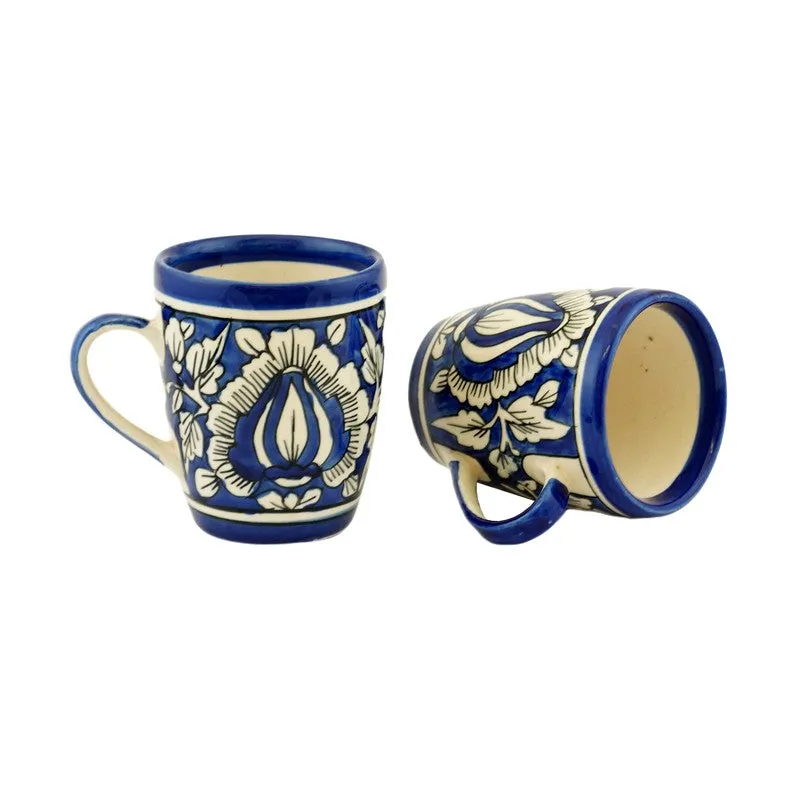 Mughal Ceramic Coffee Mug (300 mL Each) - Set Of Two media 3