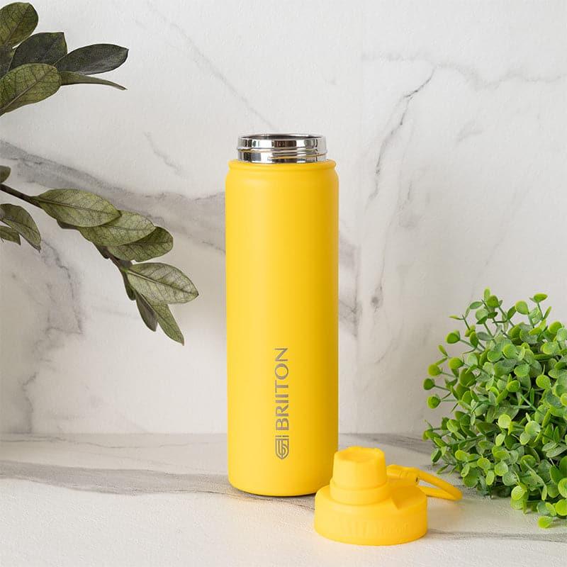 Quench Chic Hot & Cold Thermos Water Bottle (Yellow) - 750 mL media 3