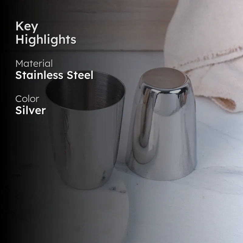 Junis Stainless Steel Tumbler (250 ML) - Set Of Six media 2