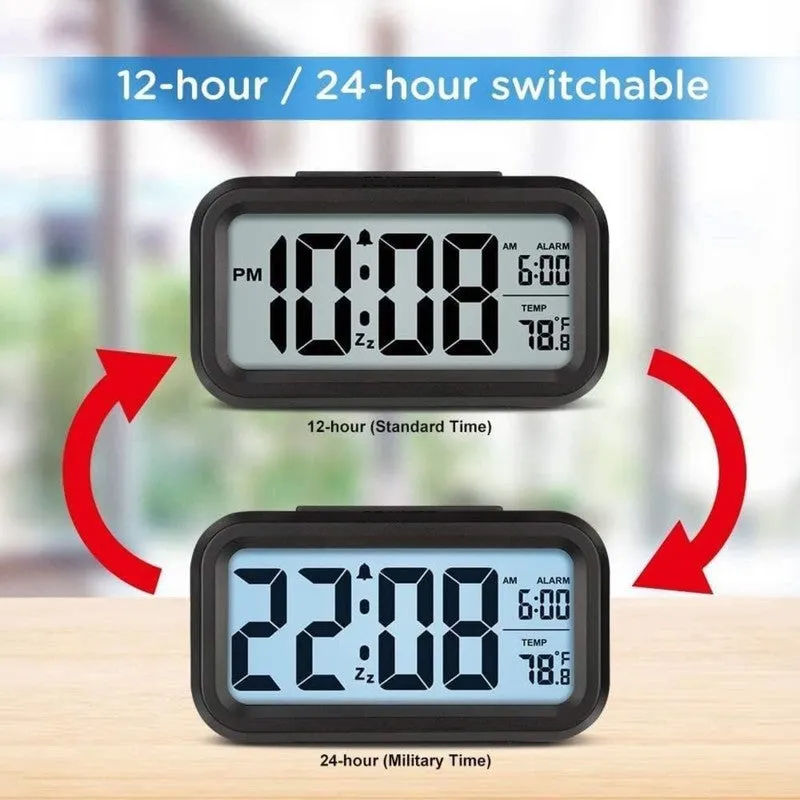 Chrono Charm Rectangle Plastic Table Clock media 6