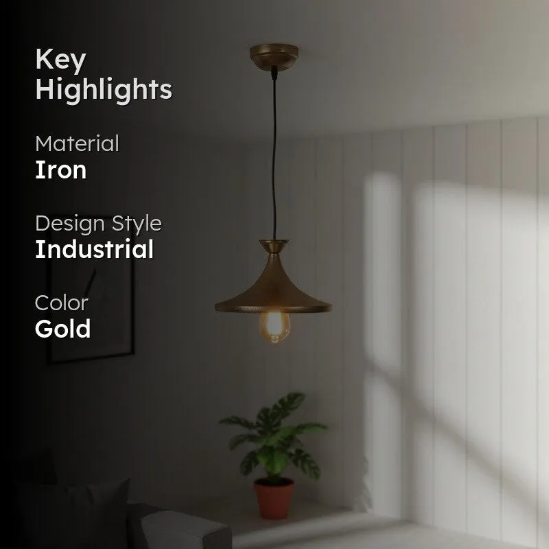 Tassel Iron Ceiling Lamp - Gold media 2