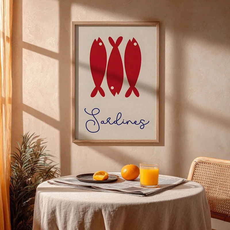 Marine Print Archival Canvas Wall Art - Brown media 4