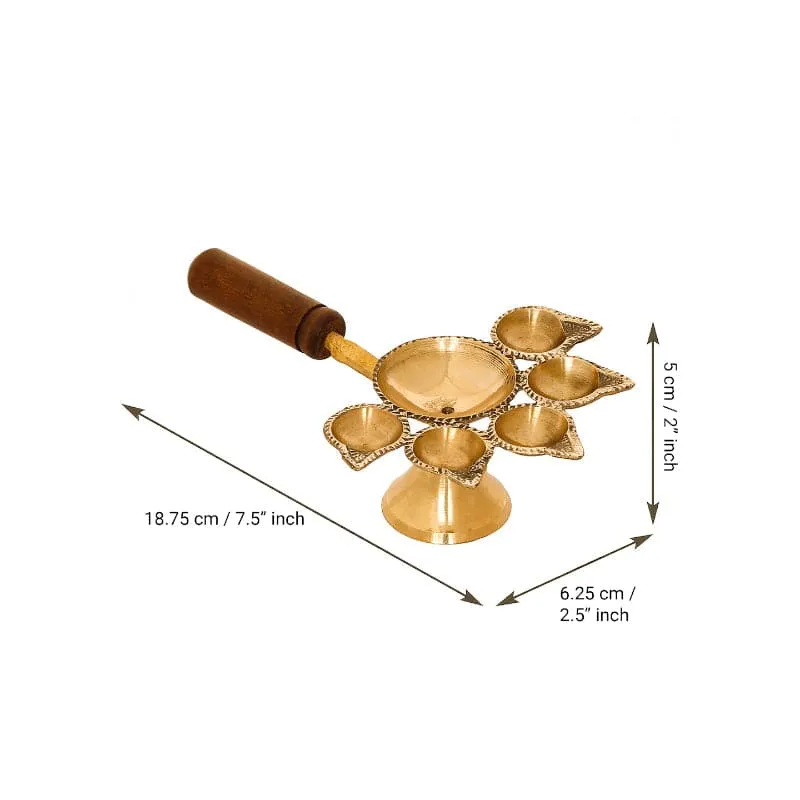 Jalaja Panchdeep Diya - Set Of Two media 4