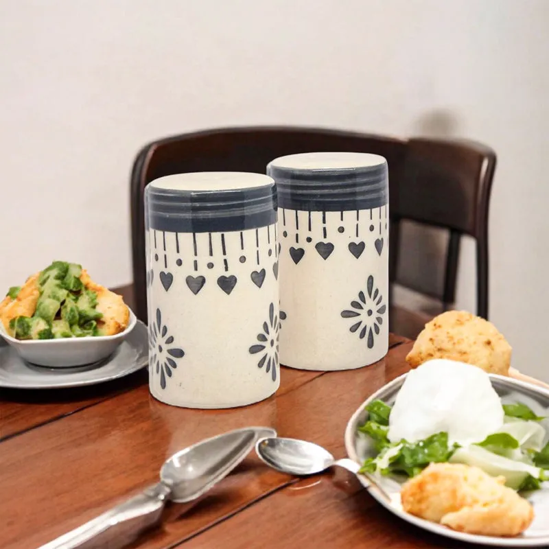 Ambar Ceramic Salt & Pepper Shaker (80 mL Each) - Set Of Two media 7