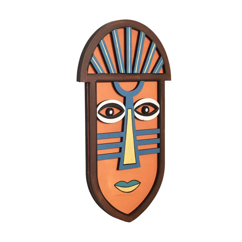 Kathir Mask Wooden Wall Accent media 4