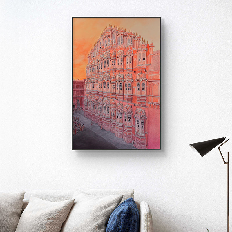 Colors Of Hawa Mahal Wall Painting