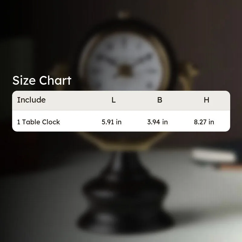 Designer Black and Gold Table Clock media 9