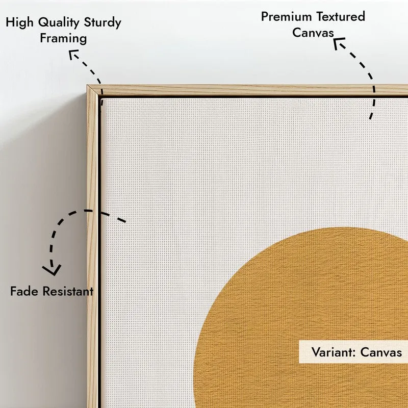 Radiant Balance Canvas Wall Painting With Brown Frame media 7