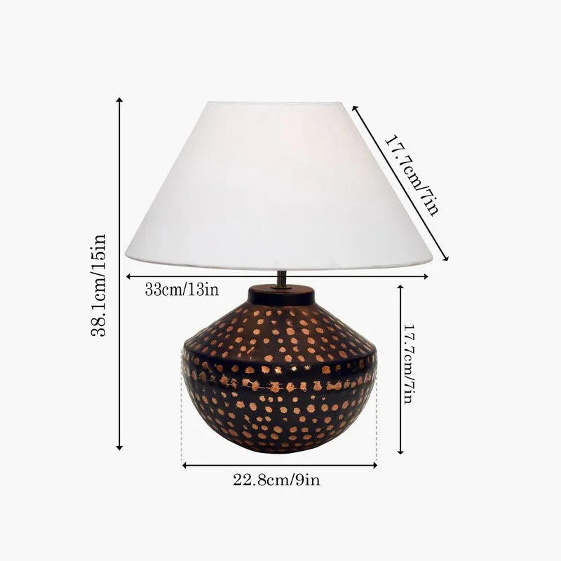 HaloBeam Innovative Metal Table Lamp - White,Brown media 7