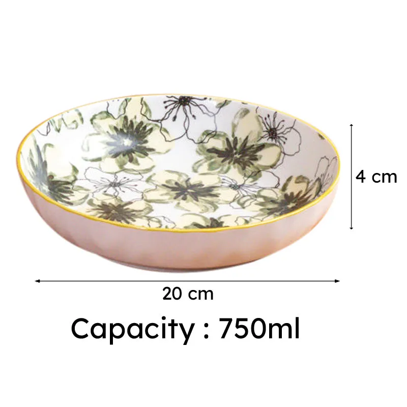 Botanic Charm Serving Bowl(750 mL) - Set Of Two media 6