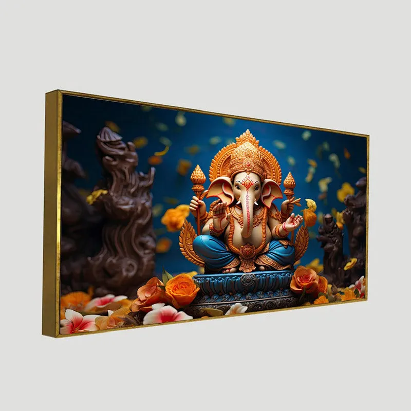Vinayak Vajra Wall Painting With Frame media 9