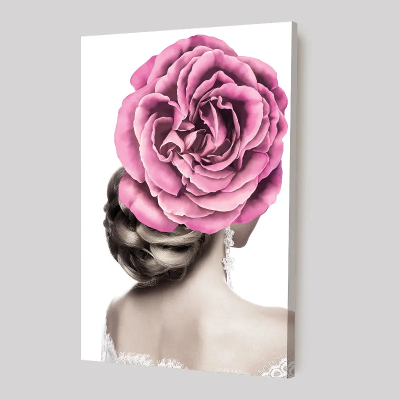 Pink Rosa Canvas Wall Painting media 4