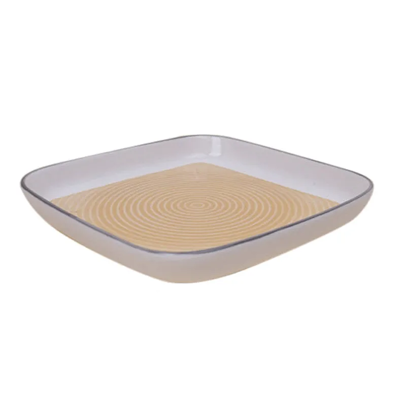 Trovo Yellow Square Snack Plate - Set Of Two media 6