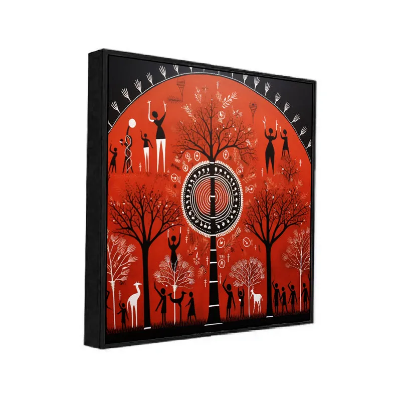 Scarlet Tribe Canvas Wall Art With Frame media 3