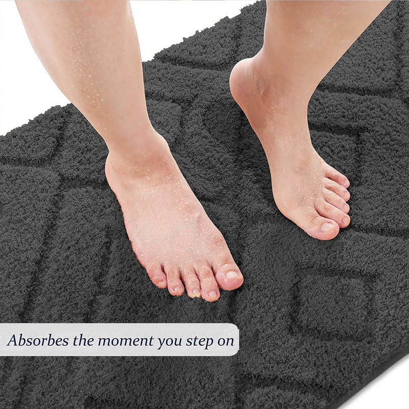 Zella Anti Skid Bath Mat - Dark Grey media 4