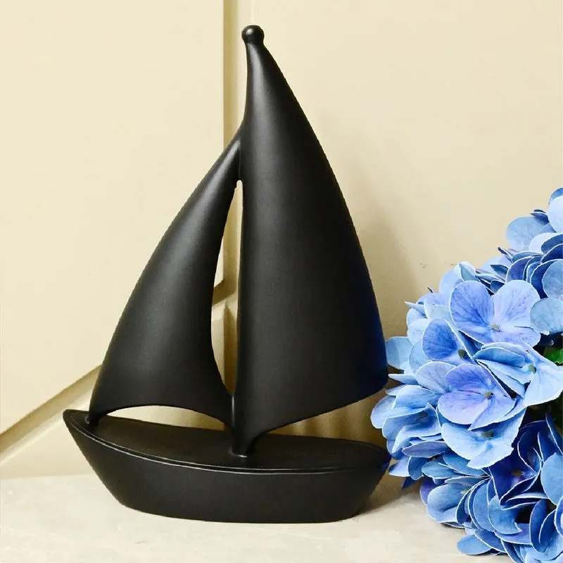 Elvara Abstract Sailboat Showpiece media 1