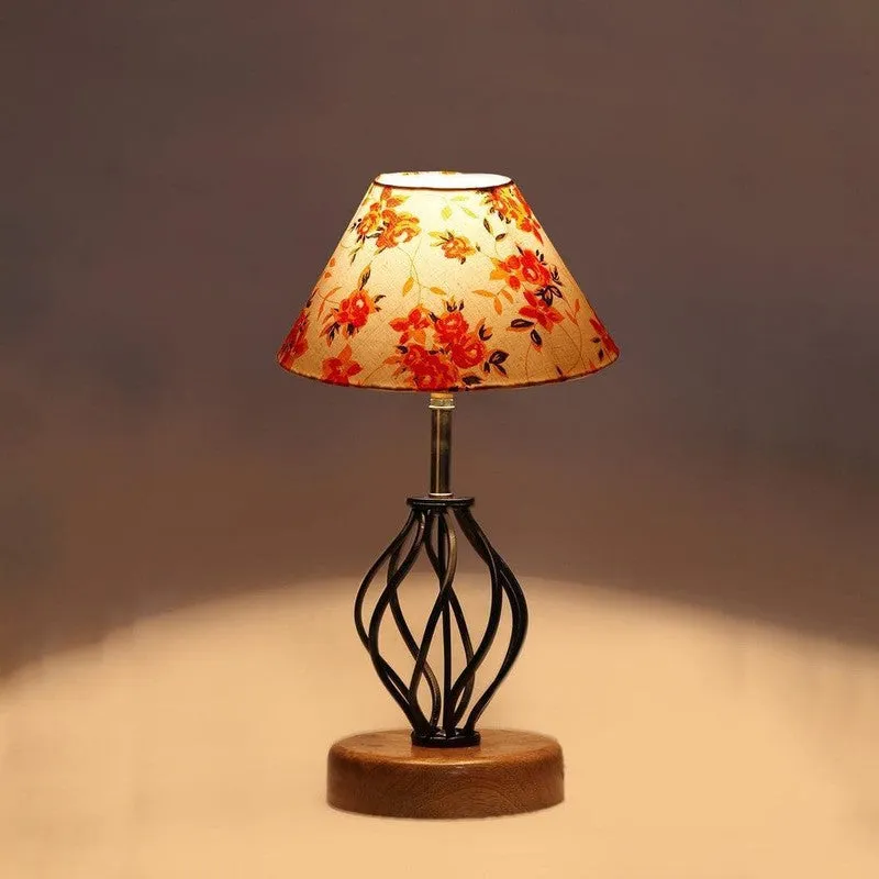 Floral Georgia Fabric Table Lamp - Multicolor media 5