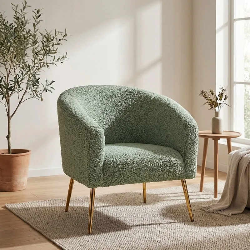 Stylo Neem Wood Accent Chair - Green media 1