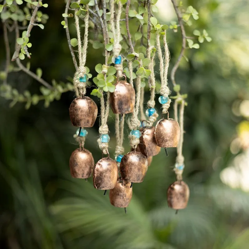 Aura Decorative Hanging Bell (Copper) - Set Of Ten media 1