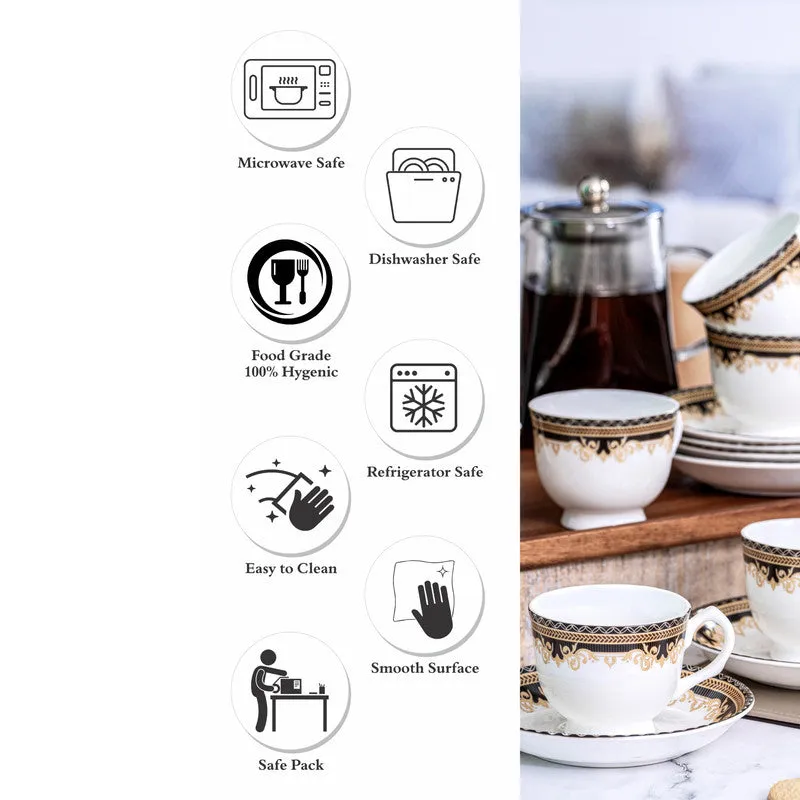 Sonaki Yita Ethnic Cup & Saucer Set (170 ML) - Twelve Piece Set media 3