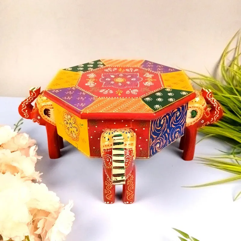 Wooden Elephant Kundan Heritage Jewel Box media 3
