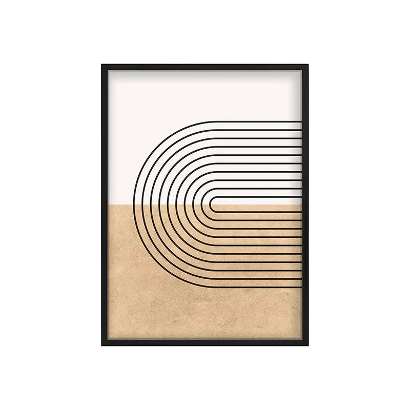 Calm Compositions Canvas Wall Painting With Black Frame media 3
